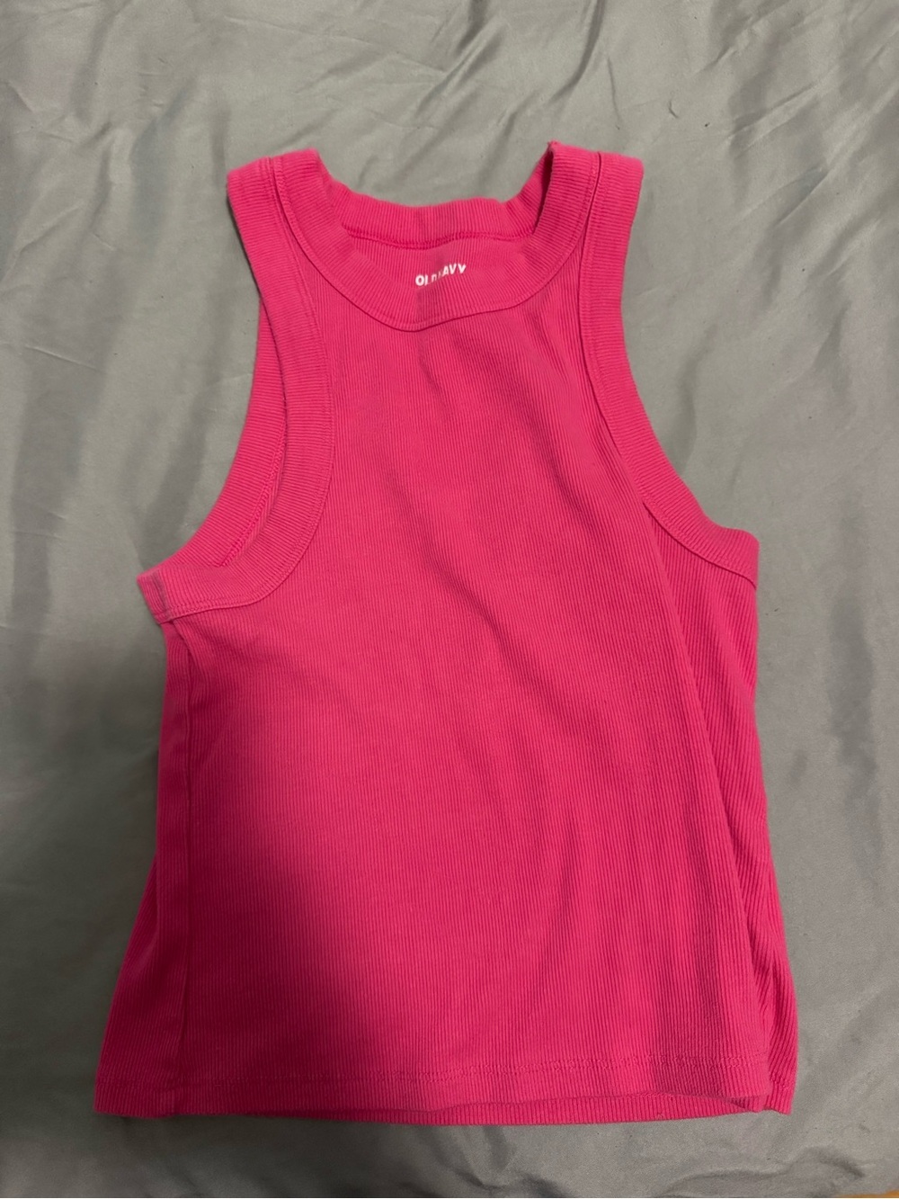 Old Navy Hot Pink Ribbed Tank Top